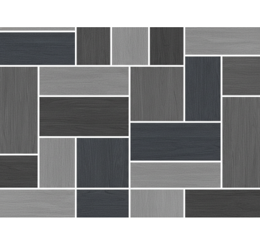 Papel mural madera paneles de madera gris - TenVinilo
