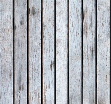 Papel decorativo pared pasarela de madera blanca - TenVinilo