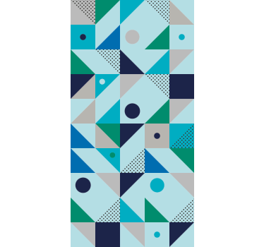Papel pared composición de triángulos - TenVinilo