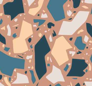 Papel pared imitación piedra de mosaico - TenVinilo