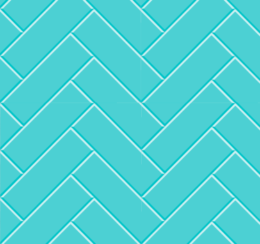 Papel pintado azulejos diagonales turquesa - TenVinilo