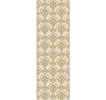 Papel mural vintage detalles florales en beige - TenVinilo