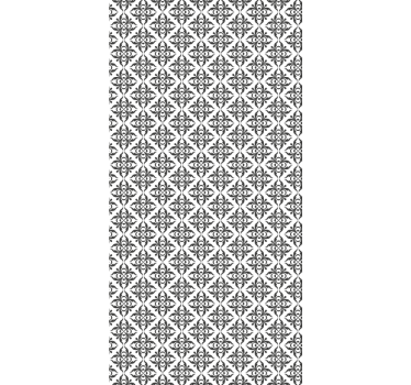 Papel mural oficinas elegante floral negro - TenVinilo