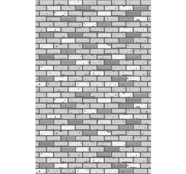 Papel mural ladrillos ladrillo monocromático - TenVinilo