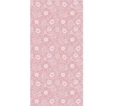 Papel floral Patrón floral elegante rosa - TenVinilo