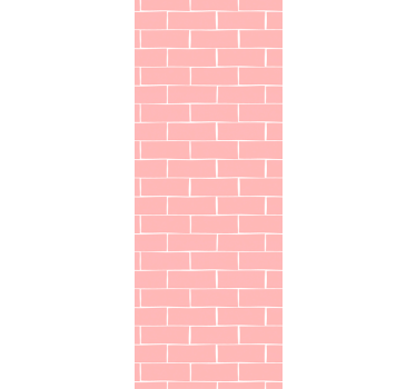 Papel mural ladrillos patrón de ladrillo rosa - TenVinilo