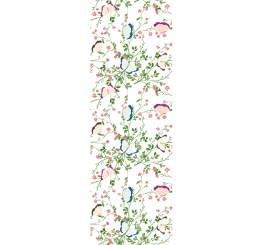 Papel pintado de flores Acuarela de fantasía - TenVinilo