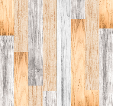 Papel pintado madera beige y gris laminada - TenVinilo