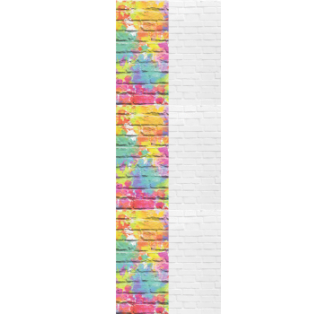 Papel mural ladrillos patrones de ladrillos de colores - TenVinilo