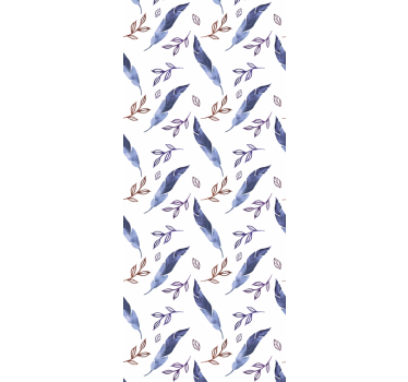 Papel pintado juvenil para pared Elegante pluma de acuarela abstr - TenVinilo