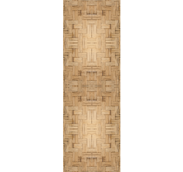 Papel pintado madera Efecto madera tejida - TenVinilo