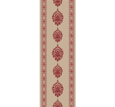 Papel mural barroco elegantes patrones rojos - TenVinilo