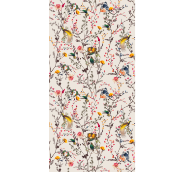 Papel floral Diseño floral naturalista - TenVinilo