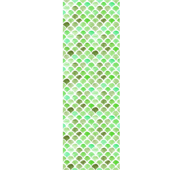Papel pared abstracto Patrón de escamas verdes - TenVinilo