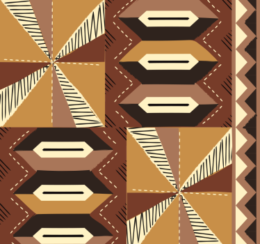 Papel dormitorio matrimonio patrón tribal africano - TenVinilo