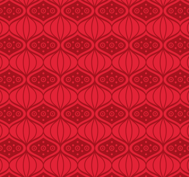 Papel mural rojo esencia de azulejo adornado - TenVinilo