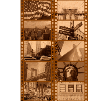 Papel Nueva York vintage película - TenVinilo