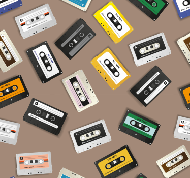 Papel pintado clásico Cintas retro - TenVinilo