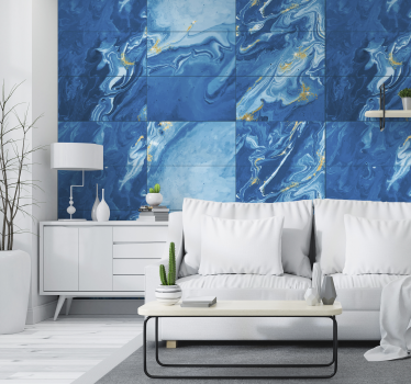 Papel pintado piedra turquesa - TenVinilo