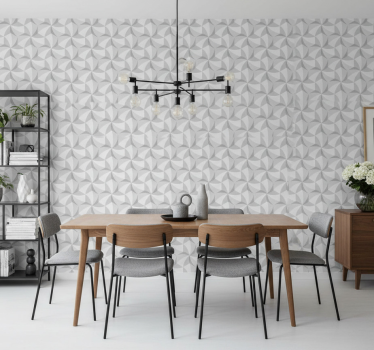 Papel mural comedor azulejos de cemento contemporáneos - TenVinilo
