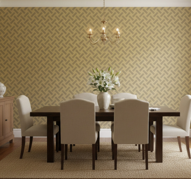 Papel mural comedor chevron zigzag - TenVinilo