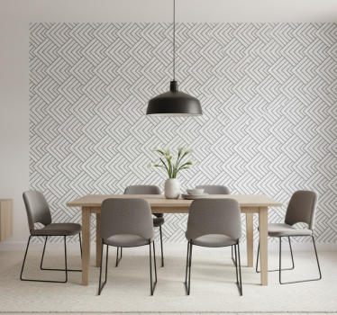Papel mural comedor laberinto geométrico - TenVinilo
