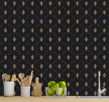 Papel mural clásico elegantes toques barrocos - TenVinilo