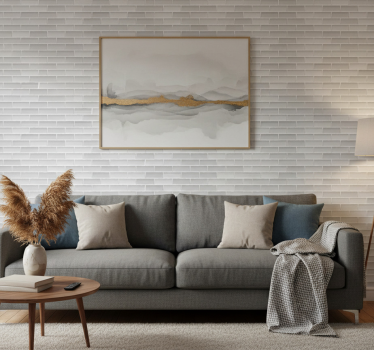 Papel mural ladrillos patrón gris realista - TenVinilo
