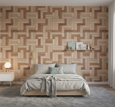 Papel mural madera óptica de madera - TenVinilo