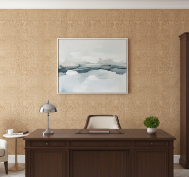 Papel mural oficinas arcos con efecto tejido - TenVinilo