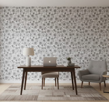 Papel mural oficinas clavel gris - TenVinilo