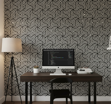 Papel mural oficinas estor diseño hipnótico - TenVinilo