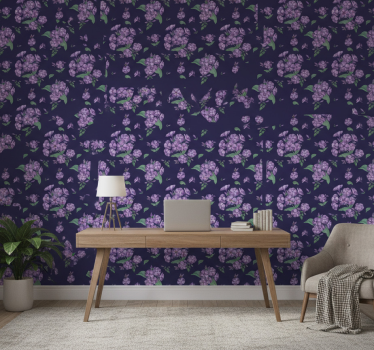 Papel mural oficinas morado - TenVinilo