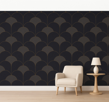 Papel mural vintage diseño de arcos de la década de 1920 - TenVinilo