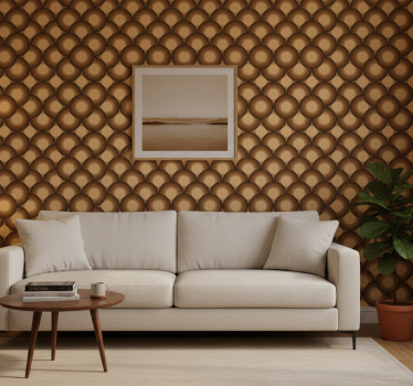 Papel mural vintage soles marrones - TenVinilo