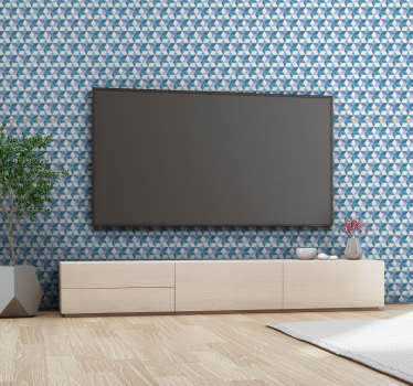Papel pintado 3D de estrellas azules - TenVinilo