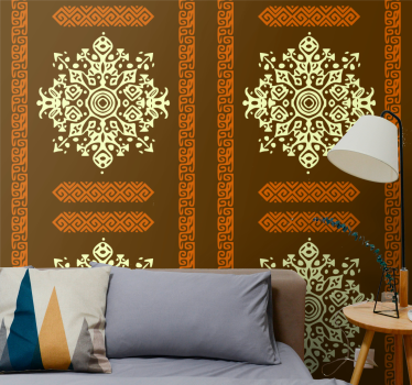 Papel pared abstracto Abstracto de estilo africano - TenVinilo
