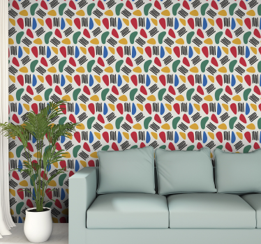 Papel pared abstracto twister moderno - TenVinilo
