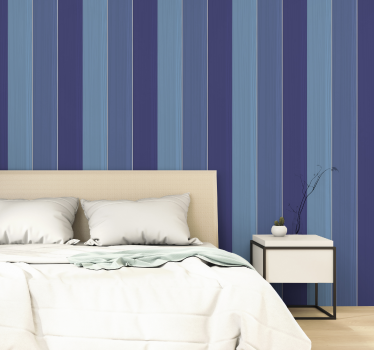 Papel pared madera tonalidades azules - TenVinilo