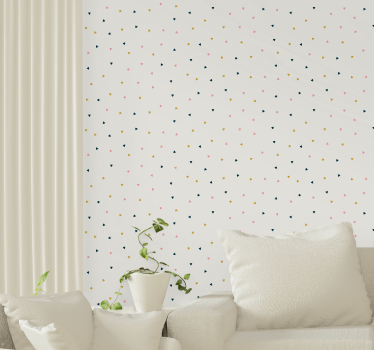 Papel pared moderno triángulos geométricos - TenVinilo