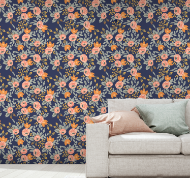Papel mural floral florecer elegancia - TenVinilo