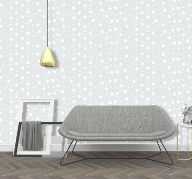 Papel pared infantil círculos variados - TenVinilo