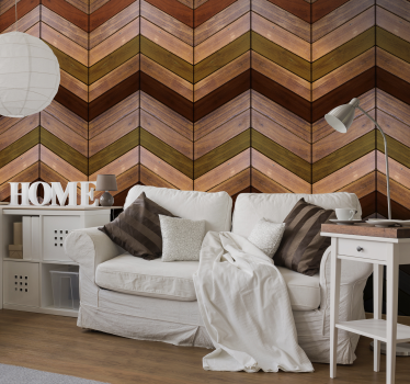 Papel mural madera trenza de madera - TenVinilo