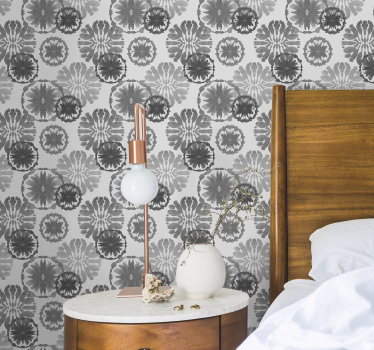 Papeles de pared modernos Ilusión pintada de gris - TenVinilo